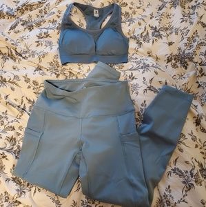 Blue workout set